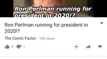 Ron Perlman Running for President in 2020!?